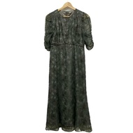 Aimer Dress gray Light Lace Women Long Flower pattern Short sleeves Direct from Japan Secondhand