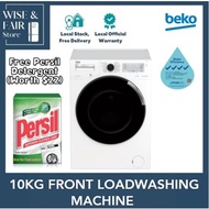 [Free Persil Powder Detergent 3kg] 10KG BEKO WTE10744X0D FRONT LOAD WASHING MACHINE 4 Ticks
