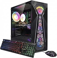 STGAubron Gaming PC Computer Desktop, Intel 10th Gen G5905 3.5G, Radeon RX 580 8G, 16G DDR4, 1T SSD,