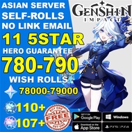 【BUY ONE TAKE ONE】【Fast delivery】Genshin impact ID Wish/re-register re-pull the Asian server Paimon Diluc Venti Amber Traveler Aether Lumine Klee Anime Collection Figure