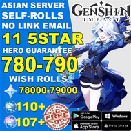 【BUY ONE TAKE ONE】【Fast delivery】Genshin impact ID Wish/re-register re-pull the Asian server Paimon 