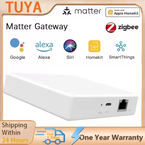 Tuya Zigbee Matter Thread Hub Zigbee Bridge Matter Gateway Hub Siri Voice Control Smart Home Homekit