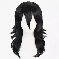 Akademia Shouta Aizawa 45cm Black Curly Wig Heat Resistant Cosplay Costume Wig