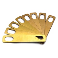 [Ship in 24h] MX0312D 8Pcs Guitar Neck Shims 0.2mm 0.5mm 1mm Thickness Brass Set Connection Plate Bo