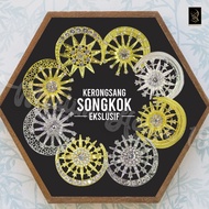 KERONGSANG SONGKOK EXCLUSIVE BULAN SABIT BINTANG / SILVER GOLD - KHAS DEWASA
