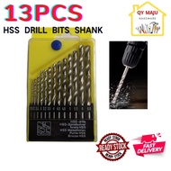 13pcs HSS Drill Bit Shank Set/Metal Drill Bit/Mata Drill Set