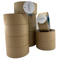 Brown Packing Tape, Kraft Paper Tape Brown Gummed Tape for Packing Boxes, Shipping Cardboard and Car