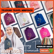 Telekung Travel Murah Mini Pouch &amp; Beg Bag / Kain Telekung Sembahyang Solat Mini Travel Cotton Silk Murah / Prayer Dress