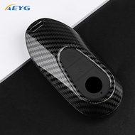 ABS Carbon Fiber Car Key Case Cover For Mercedes Benz C E S Class GLC W206 W223 W214 E300 C260 C300 