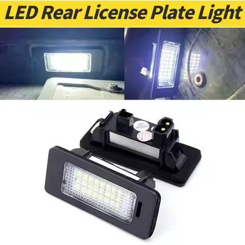 2PC Canbus LED License Plate Light For BMW E39 E46 E60 E61 E70 E71 E90 E91 E92 F10 Rear Error Free N