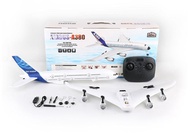50%Off A120 Mô hình máy bay điều khiển từ xa máy bay lượn ba kênh Airbus A380 Mô hình máy bay cố địn