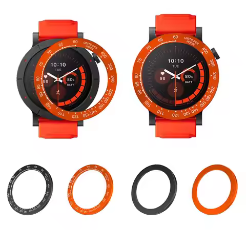 Watch Bezel For CMF Pro 3 Replacement Decorative Ring Black/Orange Stylish Protective Frame For CMF