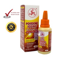 Three Legs Povidone Iodine 30ml / 60ml / cecair iodine / Ubat cuci luka antibakteria