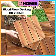 𝐃𝐈𝐘 Wood Floor Decking Interlocking Deck Floor Tiles Outdoor Garden Balcony Decoration Lantai Kayu P