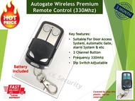 Autogate Door Wireless Premium Remote Control 330Mhz / 433Mhz DIP Switch Auto Gate Controller - 5326P (Battery included)