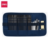 Deli Finenolo Sketching Pencil Professional Sketch Tools Set 27 Pcs Set EC27