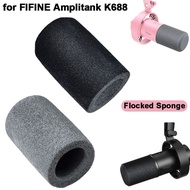 1pcs Mic Windscreen Cover, Replacement Flocked Sponge Foam Microphone Cover, Professional Windproof 