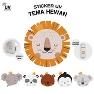 UV - ANIMAL THEME | UV STICKERS, MOTORCYCLE STICKERS, CAR, HELMET, TUMBLER, 3D, DTF UV BY UVSticker 