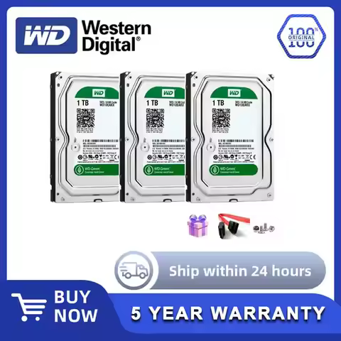 Western Digital WD Green 6TB 4TB 3TB 2TB 1TB 500GB 3.5-inch Internal Hard Drive Cache 5400RPM hard d