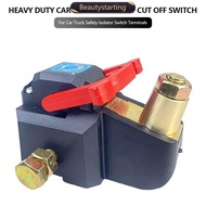 BEAUTYSTARTING Heavy Duty Car 12V 24V Battery Cut Off Switch Pure Copper High Power Master Disconnec