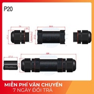 P20-2P Waterproof Wire Connector 2 Pins 2 Straight Heads Tech Components