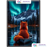 DOBUR | Diamond Painting Set | Hounds on The Lake/Under The Snowy Mountains  5D DIY Round/Square Ful