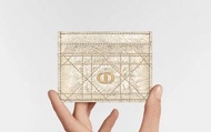 Dior Lady Dior 金色卡片套