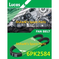LUCAS Fan Belt 6PK2584 Kia Optima MG / Forte 2.0 / Hyundai Sonata NF / Tucson LM / Naza Rondo   - 10