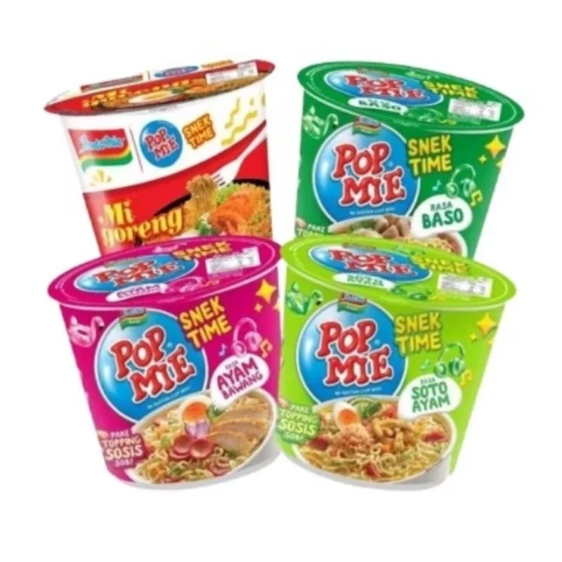 Pop Mie Mini Goreng Rasa Indomie Goreng Pop Mie Mini Ayam Bawang Pop Mie Soto Mini Pop Mie Baso Mini
