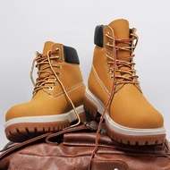 男士馬丁靴踢不爛大黃靴新款休閒男靴保暖加絨