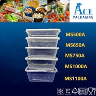Microwave Disposable Rectangular Plastic Food Container/Take Away Container/Bekas Makanan MS500A/650