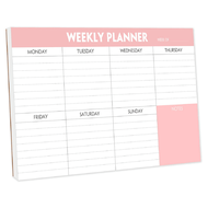 Weekly Planner Notepad To Do List Pad With 50 Tear Off Sheets,Weekly Calendar Desk Pad For Home & Of