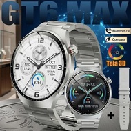 TechLife Smart Watch 2026 New Launch Gt6 Max 3D AMOLED HD Screen Heart Rate Men's Gift TechLife Jam 