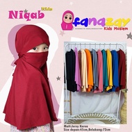 Hijab Niqob Anak Kids hijab anak syari / terbaru khimar anak / niqab anak