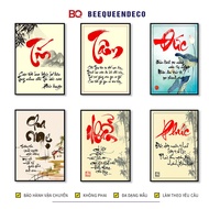 Album of 20 Vietnamese Calligraphy Art Paintings