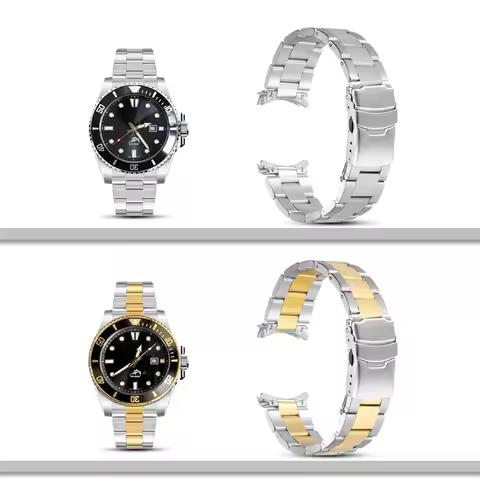 22mm Oyster Diving Stainless Steel Wristband For Casio Duro MDV106-1A Mdv-107 Watch Replace Bracelet