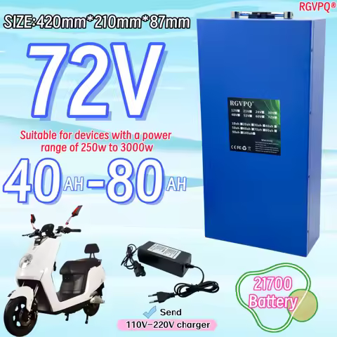 Air transportation Harley electric vehicle21700 lithium-ion battery, 72V20AH-80Ah, application folda