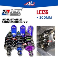 NLK Adjustable Monoshock V2 LC135 200MM mono lc yamaha performance racing