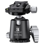 K&F Concept 16kg/35.3lbs Load 36mm Metal Ball Head CNC Die-cast Clamp for Tripod BH-36...