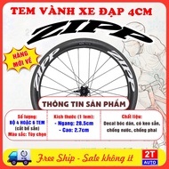 (SET OF 4 OR 6 stamps) Logo ZIPP Letter Decal Stickers for Fixed Gear Bicycle Rims, ZIPP Logo Sticke