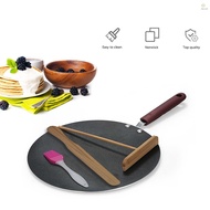 Pancake Pan Crepe Maker Flat Pan Griddle Pan with Spreader & Spatula Crepe Maker Griddle