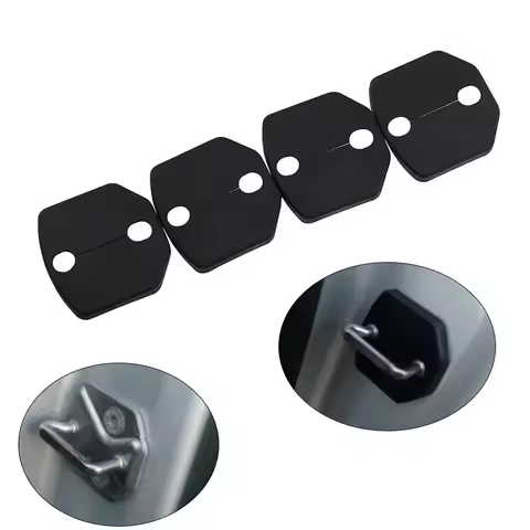 4Pcs Car Door Lock Decoration Cover Car Covers Protection Cover for Ford Focus 3 MK3 2012 2013 Fiest