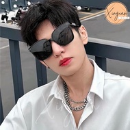X-I SHOP Korean Version Couple Rivet Sunglasses Y2K Same Style Big Brand Star Net Beauty 6191 Y2K Su