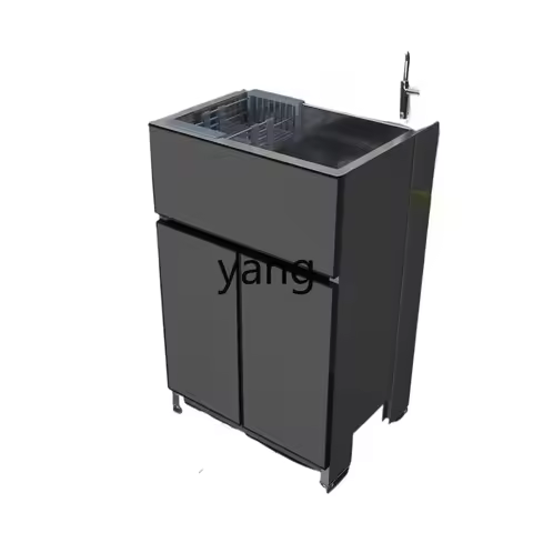 LH Laundry Sink Integrated Cabinet Stainless Steel Sink Cabinet Dishwasher Kitchen Small Unit Househ