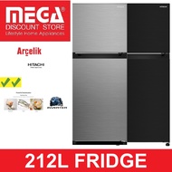 HITACHI HRTN5230M 212 2-DOOR FRIDGE (2 TICKS) (HRTN5230MFXSG | HRTN5230MFBBKSG)