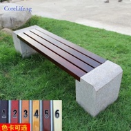 Anticorrosive Wood Tree Surround Bench Outdoor Seating Bench Long Bench Park Outdoor Leisure Chair C