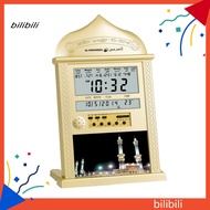 BIL Temperature Display Clock Digital Azan Prayer Clock with Lcd Display World Time Temperature Alarm Home Office Decor
