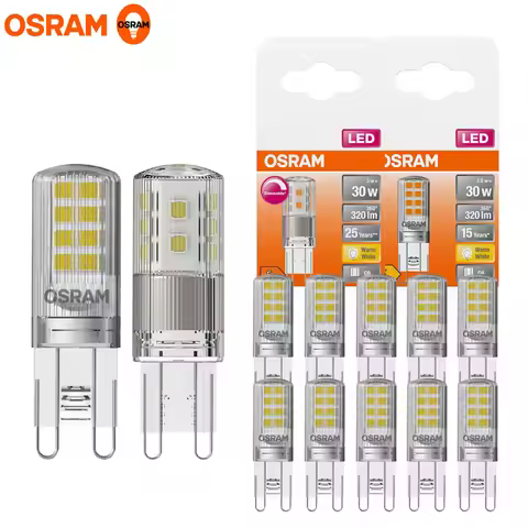 OSRAM LED PIN 30 G9 2.6W 3W 2700K Warm White Clear Lamp 300° Light 220V LED Original Outdoor Indoor 