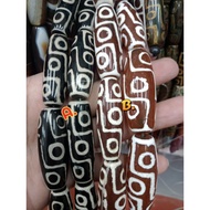 DZI NINE EYE STONE HIGH QUALITY STONE,.10PCS IN ONE STRAND SOLD PER STRAND.,