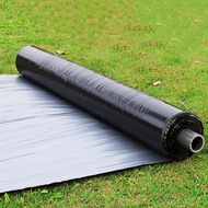 (Thickness 35 Microns) Black Plastic Mulch Film Plastic Sheeting (4ft x 400m ) - SILVER BLACK Roll o